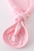 Pink bamboo ruffle 2pc baby gown - ARIA KIDS