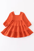 Orange tiered dress - ARIA KIDS