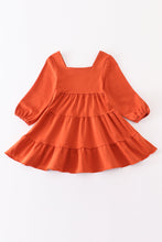 Orange tiered dress - ARIA KIDS