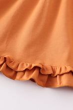 Orange ruffle button down dress - ARIA KIDS
