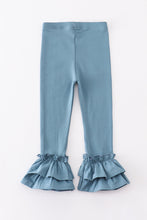Turquoise ruffle double layered pants - ARIA KIDS