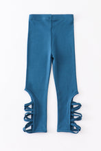 Blue hollow out legging - ARIA KIDS