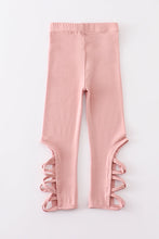 Pink hollow out legging - ARIA KIDS