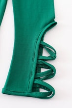 Green hollow out legging - ARIA KIDS
