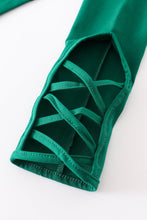 Green hollow out legging - ARIA KIDS