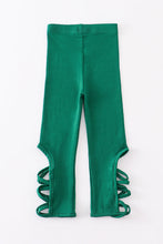 Green hollow out legging - ARIA KIDS