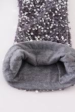Grey sequin girl pants