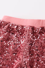Rose sequin girl pants