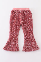 Rose sequin girl pants