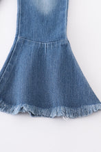 Navy bell girl denim jeans