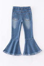 Navy bell girl denim jeans