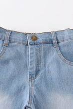 Grey bell girl denim jeans - ARIA KIDS