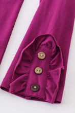 Purple ruffle legging - ARIA KIDS