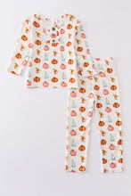 Pumpkin print bamboo pajamas set - ARIA KIDS