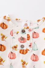 Pumpkin print bamboo pajamas set - ARIA KIDS