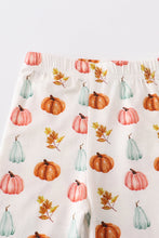 Pumpkin print bamboo pajamas set - ARIA KIDS