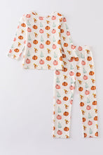 Pumpkin print bamboo pajamas set - ARIA KIDS
