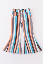 Multicolored stripe girl bell jeans - ARIA KIDS