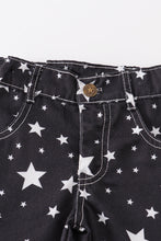 Black star print ruffle girl bell jeans - ARIA KIDS
