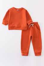 Orange sweatshirt & sweatshirt & pants set - ARIA KIDS