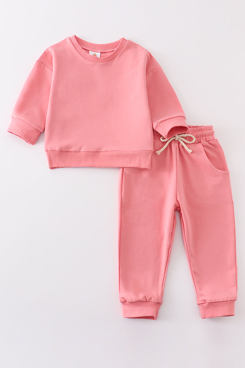 Pink sweatshirt & pants set - ARIA KIDS