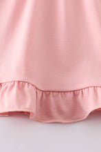 Pink ruffle girl dress