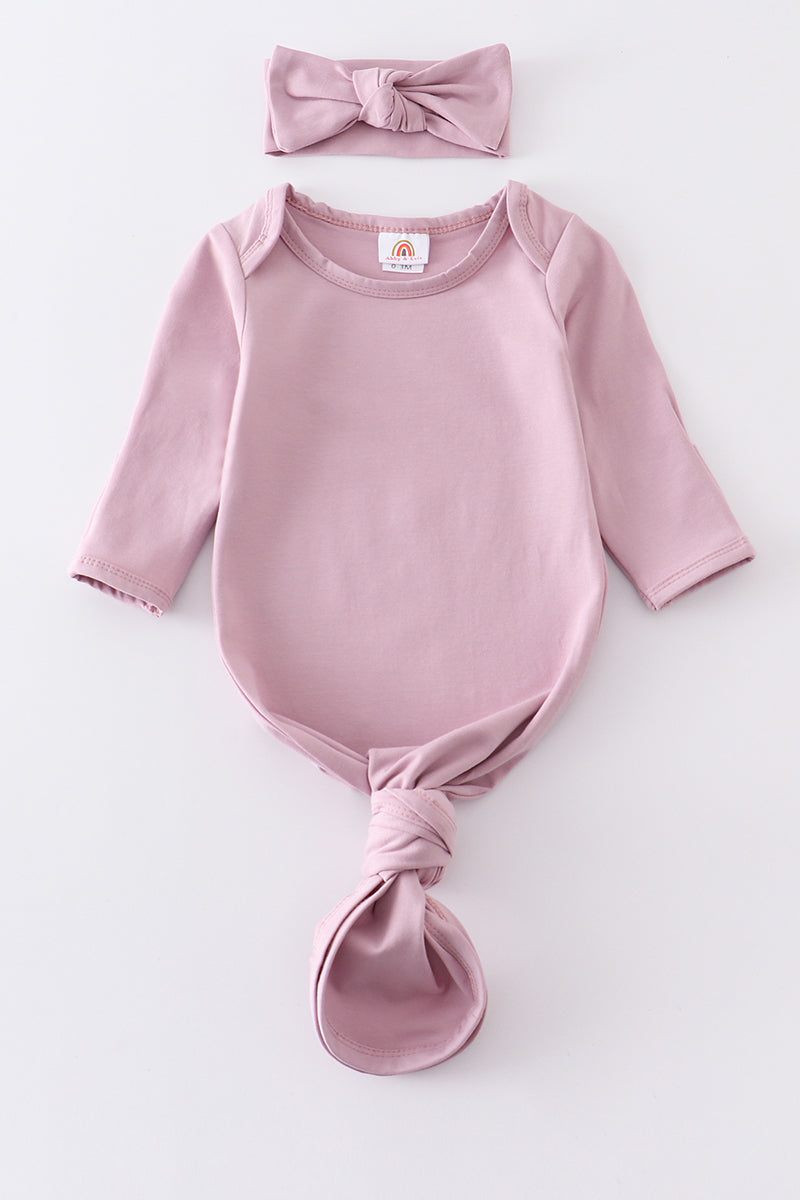 Lavender head band baby gown - ARIA KIDS