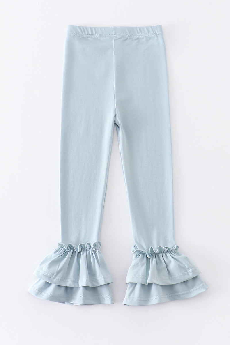 Light blue ruffle double layered pants - ARIA KIDS