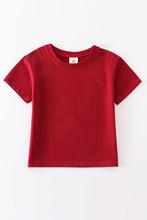 Maroon blank basic t-shirt Adult Kids and baby bubble - ARIA KIDS