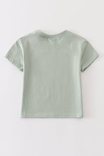 Sage blank basic t-shirt Adult Kids and baby bubble - ARIA KIDS