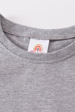 Gray blank basic t-shirt Adult Kids and baby bubble - ARIA KIDS