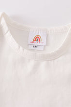 Cream blank basic t-shirt Adult Kids and baby bubble - ARIA KIDS