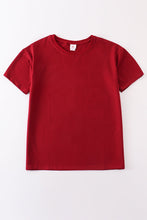 Maroon blank basic t-shirt Adult Kids and baby bubble - ARIA KIDS