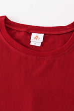 Maroon blank basic t-shirt Adult Kids and baby bubble - ARIA KIDS