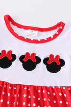 Red charactor embroidery ruffle girl set - ARIA KIDS
