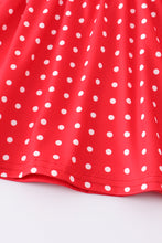 Red charactor embroidery ruffle girl set - ARIA KIDS