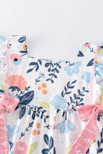 Pink floral print ruffle girl set - ARIA KIDS