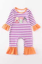 Stripe witches embroidery girl romper - ARIA KIDS