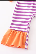Stripe witches embroidery girl romper - ARIA KIDS