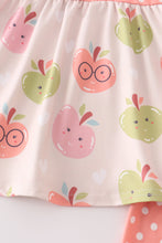 Pink back to school apple print girl set - ARIA KIDS
