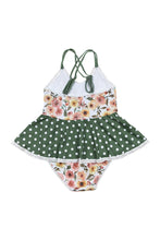 Floral print girl one-piece swimsuit - ARIA KIDS