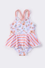 Petal whisper print girl one-piece swimsuit - ARIA KIDS
