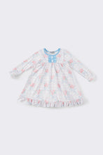 Pink floral bow ruffle dress - ARIA KIDS
