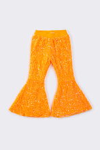 Orange sequin bell pants - ARIA KIDS