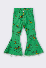 Green grinch print bell jeans mom & me - ARIA KIDS