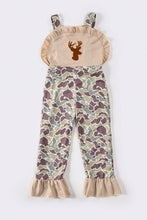 Camouflage deer embroidery girl jumpsuit - ARIA KIDS