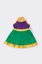 Mardi gras tennis ruffle girl dress - ARIA KIDS