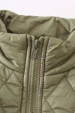Green quilted coat - ARIA KIDS