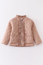 Khaki quilted coat - ARIA KIDS