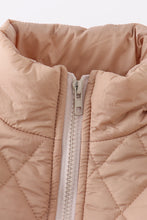 Beige quilted coat - ARIA KIDS